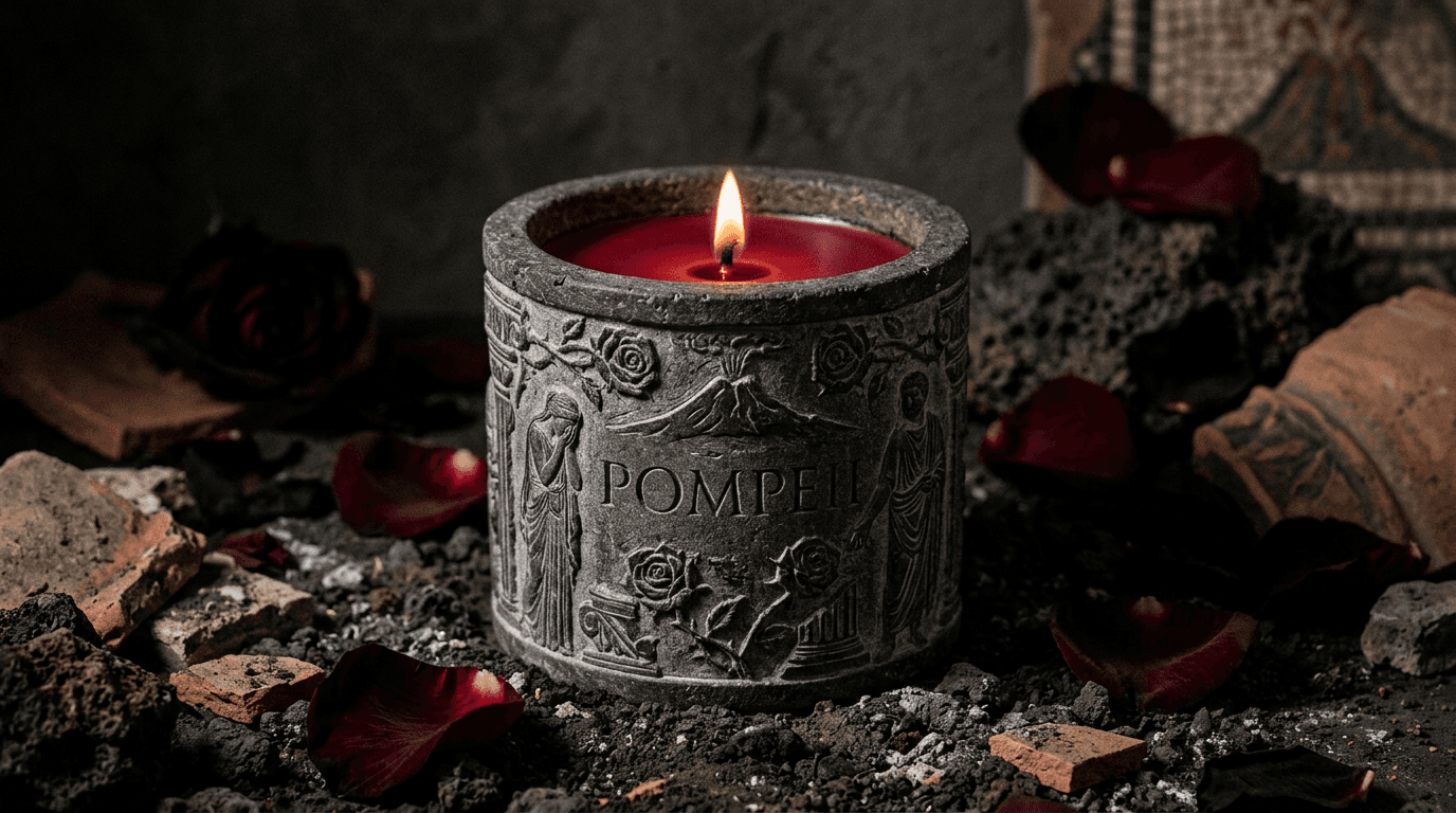 Pompeii ritual candle