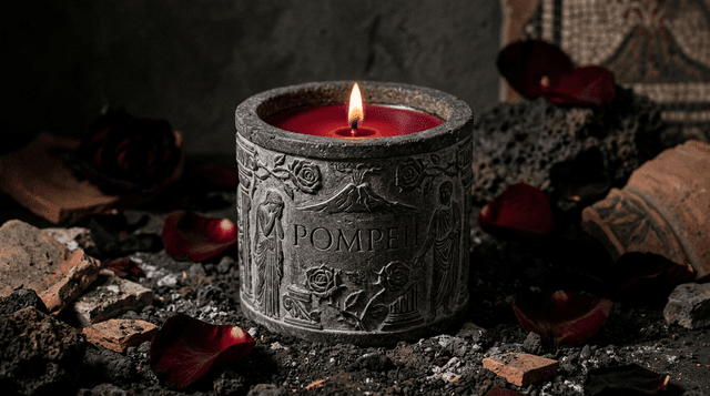 Pompeii ritual candle