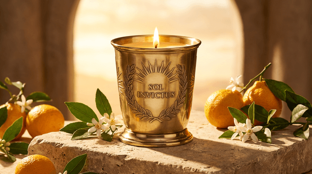 Sol Invictus ritual candle